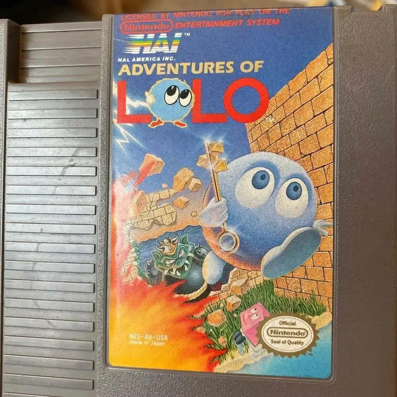 Vintage Adventures of LoLo Nintendo Game Nes Made In Japan 1985 - Picture 1 of 4